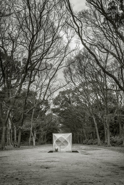 織物の茶室｜霞庵